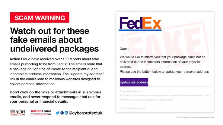 scam warning fedex